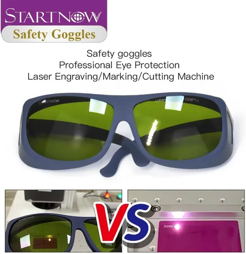 Miniatura 3 de STARTNOW Gafas de seguridad láser 1064nm para grabado láser Soldadura Protección ocular OD6+escudo protector Galsses