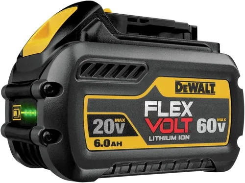 Miniatura 8 de DEWALT FLEXVOLT 20V/60V MAX Batería de Iones de Litio, 6.0-Ah (DCB606)