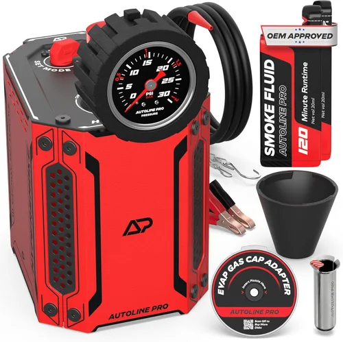 Miniatura 10 de AutoLine Pro HyperSmoke™ Máquina de humo para automóviles, comprobador de fugas de vacío EVAP – Presión ajustable – Líquido de humo aprobado por OEM