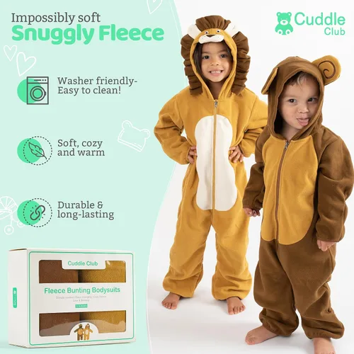 Miniatura 47 de Enterizo de vellón para bebé, rómper de una sola pieza con capucha para niños, ropa para exteriores, chaqueta infantil