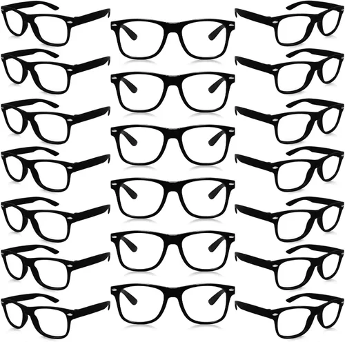 Miniatura 8 de Matcheck 20 gafas de juego de simulación para niños a granel, sin marco de lentes, gafas falsas para niños y niñas, regalos de fiesta de cumpleaños