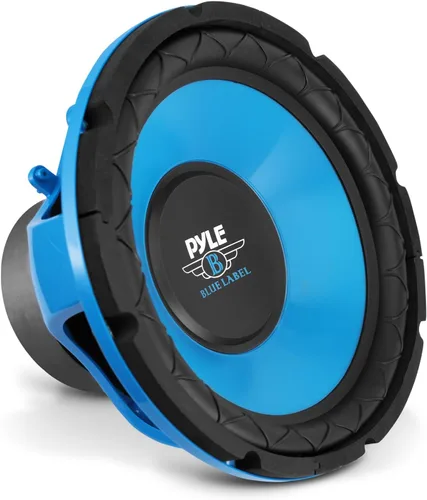 Miniatura 9 de Pyle Subwoofer de audio para automóvil de 10 pulgadas, potencia máxima de 600 W, woofer de bobina de voz única de 4 ohmios, cono galvanizado rojo