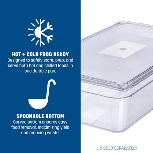 Miniatura 4 de Carlisle FoodService Products StorPlus Contenedor de almacenamiento de alimentos de tamaño completo para servir y almacenar alimentos calientes