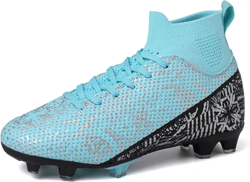 Tacos de fútbol para niños y niñas, zapatos de fútbol para césped AGFG
