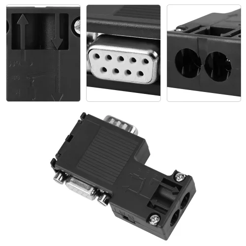 Miniatura 3 de Conector del autobús de Profibus, 90°Programming Cable Interface Connector Compatible PLC 6ES7 972-0BB12-0XA0