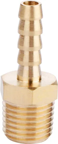 U.S. Solid Colocación de manguera de latón, adaptador, púa de 1/4" x 1/4" NPT accesorios de tubería macho