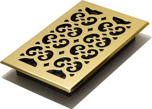 Miniatura 28 de Placa embellecedora cromada Decor Grates con ornamento Acabado cepillo níquel (Brushed Nickel Finish)