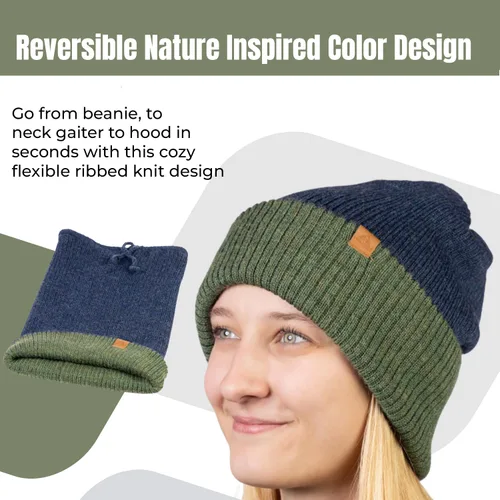 Miniatura 10 de Baby Alpaca Neck Warmer, Unisex Winter Warmer Hat, Neck Gaiter Scarf