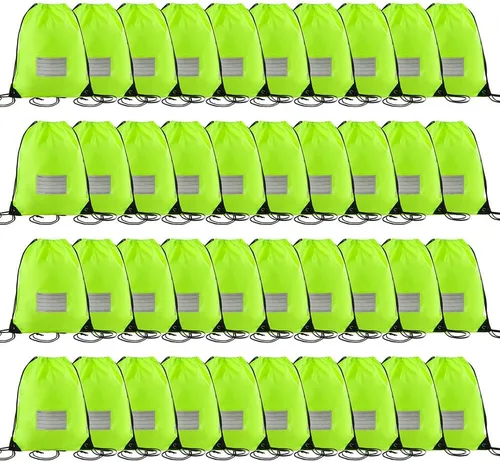 Miniatura 76 de CODOBON Paquete de 20 bolsas con cordón, mochila de cuerda de dibujo a granel, bolsa de bricolaje para gimnasio, deportes, bolsa para mujeres