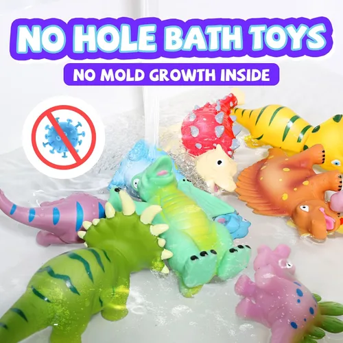Miniatura 6 de Hely Cancy - Juguetes de dinosaurio para el baño sin molde
