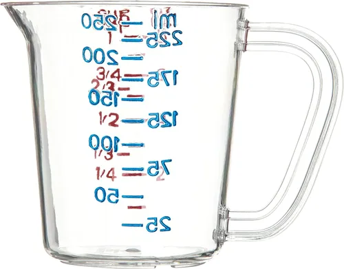 Miniatura 2 de CARLISLE FOODSERVICE PRODUCTS 4314107 - Taza medidora de plástico comercial, 1 taza, transparente (paquete de 12)