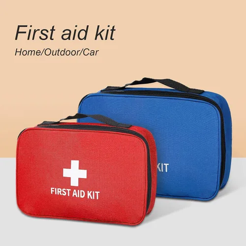Miniatura 2 de Bolsa portátil de primeros auxilios, bolsa de transporte médica con compartimento vacía con cremallera, bolsa de emergencia para el hogar, viajes