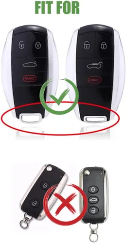 Miniatura 2 de Funda de metal de aluminio prémium para llavero Bentley Bentayga Flying Spur GT 2018-2021 con llavero