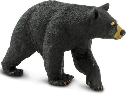 Miniatura 6 de Safari Ltd. Figura de oso negro de América del Norte, figura detallada de modelo de plástico de 4.5 pulgadas, divertido juguete educativo
