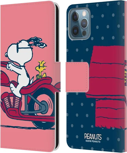 Miniatura 220 de Head Case Designs Funda de piel con licencia oficial de Peanuts Snoopy & Woodstock Balloon Halfs and Laughs para Apple iPhone 7/8/SE 2020 y 2022