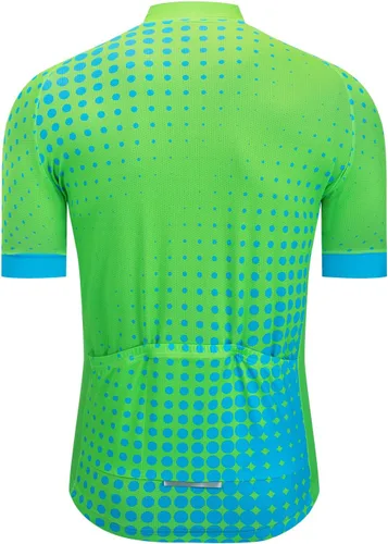 Miniatura 2 de Camiseta de ciclismo para hombre, camiseta de manga corta para ciclismo MTB, chaqueta reflectante para bicicleta con 3 bolsillos, tallas S-3XL