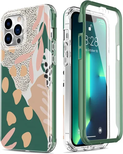 Miniatura 44 de Esdot Funda protectora para iPhone 13 Mini con protector de pantalla integrado, protección de grado militar con diseños de moda para mujeres