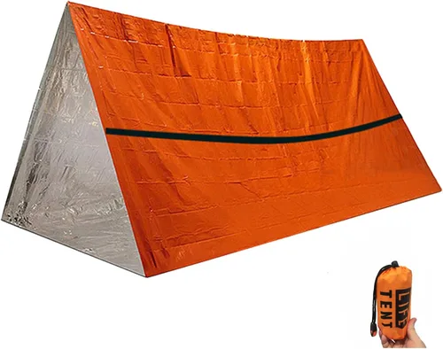 Miniatura 10 de Emergency Survival Tent. Survival Tent with Whistle,Emergency Shelter,Lightweight Life Tent Perfect for Camping, Hiking, and Backpacking.
