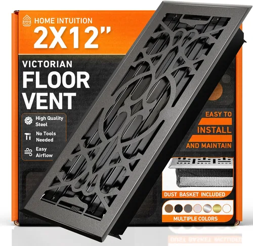 Miniatura 34 de Cubiertas de Ventilación de Piso 4X10 Registro de Piso con Cubierta de Malla Trampa, Calor y Aire, Ventilación de Piso Metálica Transitable