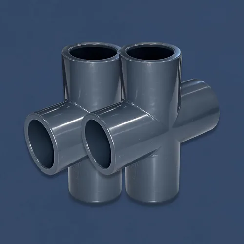 Miniatura 6 de ERA, Schedule 80 PVC, Cross Fitting, Serie 820, Conexión de enchufe (1/2")