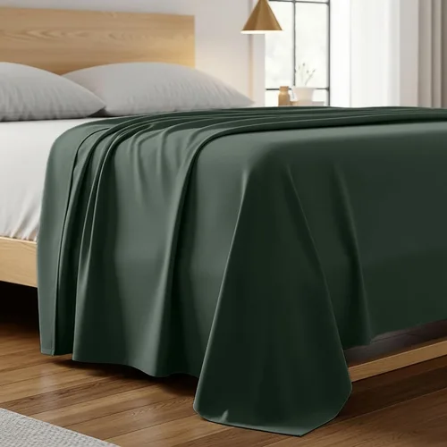 Miniatura 15 de Mellanni Sábana plana tamaño California King – Ropa de cama de la Colección Icónica – Lujo de hotel, extra suave, refrescante, resistente a las 1455
