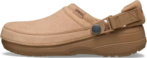 Miniatura 7 de Crocs Zuecos clásicos de lona elaborados unisex para hombres y mujeres Gamuza de chocolate con leche