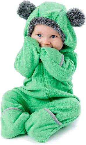 Miniatura 119 de Enterizo de vellón para bebé, rómper de una sola pieza con capucha para niños, ropa para exteriores, chaqueta infantil