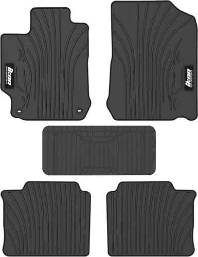 Miniatura 9 de IKON MOTORSPORTS, alfombrilla compatible con Toyota Camry 2012-2017, alfombrillas de nylon beige para el suelo del coche, delanteras y traseras
