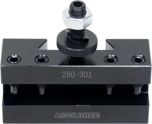 Miniatura 2 de Accusize Industrial Tools - Soporte CXA para torneado y rectificado, para herramientas de torneado de 1 pulgada, portaherramienta de cambio rápido