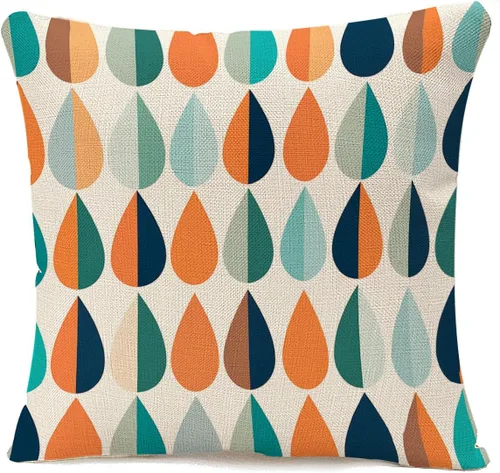 Miniatura 8 de IBILIU Hello Throw - Fundas de almohada de 18 x 18 pulgadas, color amarillo sol, fundas de cojín de lino y algodón para sofá, dormitorio Liucv024