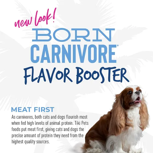 Miniatura 3 de Tiki Dog Born Carnivore Flavor Booster, bizcocho de receta de pato, golosina a base de carne sin granos, adorno de comida para todas las razas