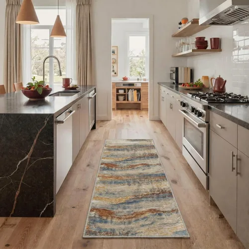 Miniatura 41 de BEIMO Alfombra de pasillo para cocina, alfombra lavable a máquina de 2 x 5 para entrada, alfombras modernas y abstractas suaves, cubierta de piso