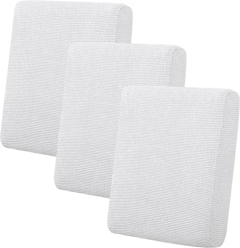 Miniatura 123 de Easy-Going - 4 Fundas de cojín elásticas para sofá seccional, izquierda/derecha, en forma de L, funda de asiento antideslizante, suave, flexible