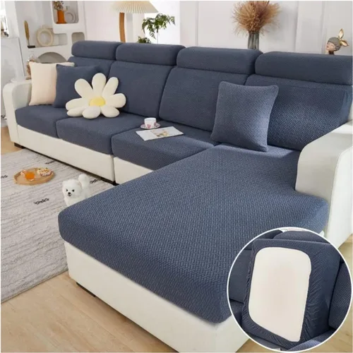 Miniatura 20 de Funda mágica universal para interior de sofá, funda de sofá resistente al desgaste, funda de sofá modular en forma de L, diván con cojín separado