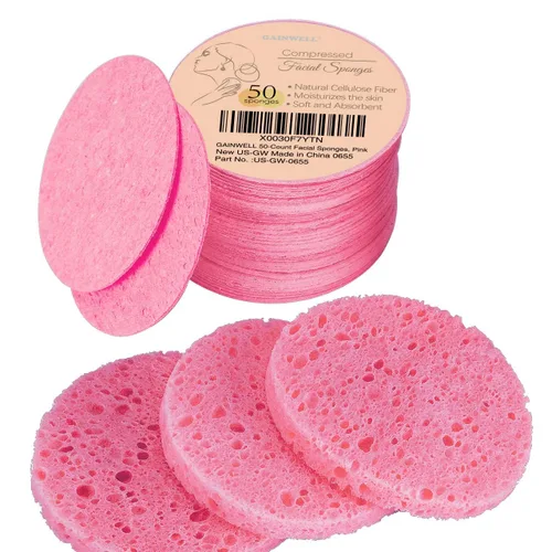 Miniatura 13 de GAINWELL Esponjas faciales comprimidas naturales de 50 colores, para limpieza facial, reutilizables y ecológicas, 50 unidades Varios