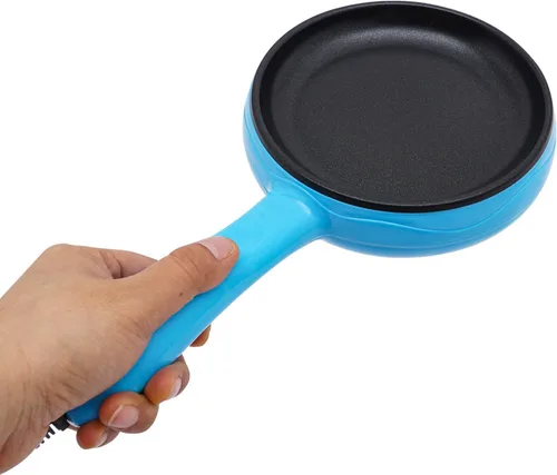 Miniatura 5 de Sartén eléctrica antiadherente de 6 pulgadas de 450 W, sartén eléctrica antiadherente de 356.0 °F/356 °F para inducción, tortillas y campamento, uso