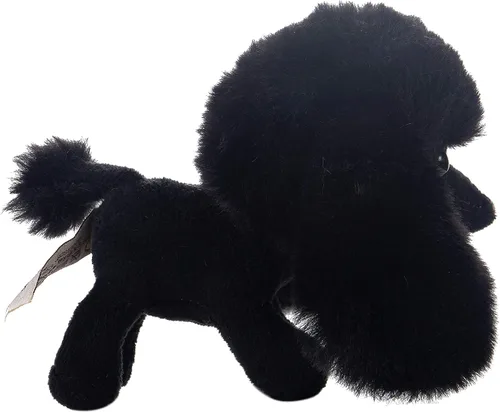 Miniatura 3 de DILLY DUDU Cachorro negro perro de peluche caniche de peluche suave de 4 pulgadas