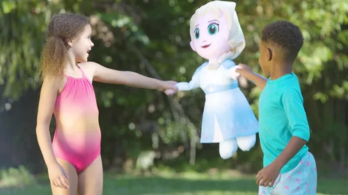 Miniatura 2 de WAHU Aqua Pals Disney Classic Elsa - Juguete de peluche de agua para niños a partir de 2 años, de secado rápido, impermeable, juguete de peluche