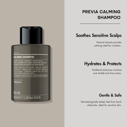 Miniatura 2 de PREVIA Extra Life - The Virtuous Scalp Ritual Calming Shampoo Calmante para cuero cabelludo sensible Extractos orgánicos de caléndula