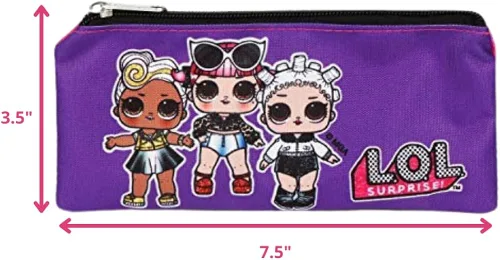 Miniatura 5 de LOL Surprise - Juego de artículos esenciales para la espalda y la escuela, color morado, talla 16 pulgadas, Púrpura, Mochila, viaje