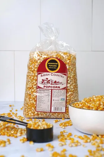 Miniatura 2 de Amish Country Popcorn Núcleos de hongos de 1 libra Anticuado, sin OMG y sin gluten (bolsa de 1 libra)