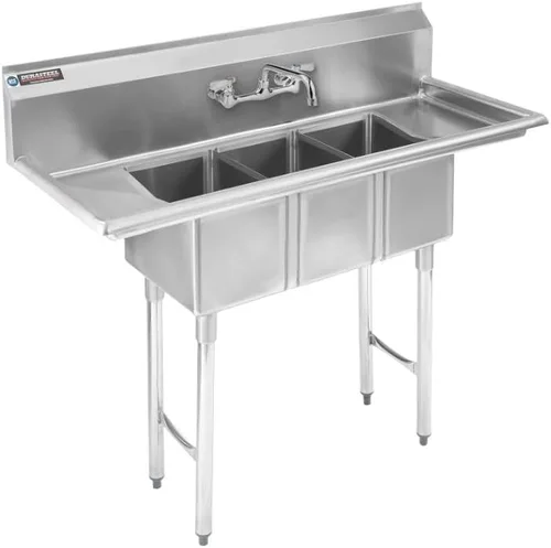 Miniatura 8 de DuraSteel Fregadero de Acero Inoxidable para Servicios Generales - Certificado NSF Tazón Individual de 18" x 18" x 12" - No Incluye Grifo Sin Plomo