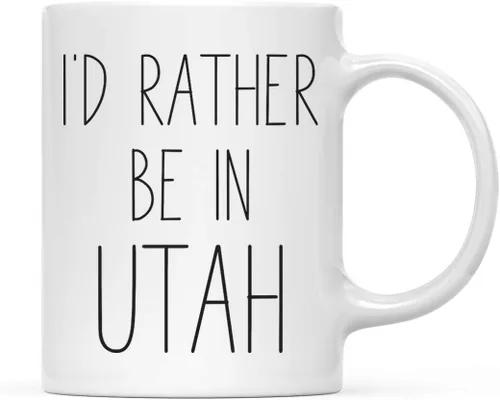 Miniatura 12 de Andaz Press Taza de café de 11 onzas, regalo con texto en inglés "I'd Rather Be in Alabama", 1 paquete, para estudiar en el extranjero, regalo