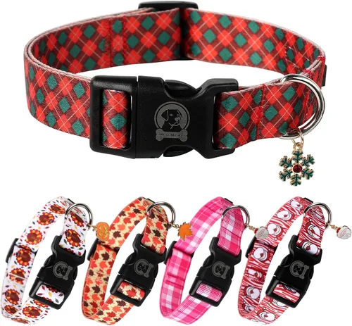 Miniatura 11 de MR. CHUBBYFACE - Collar de cumpleaños para perro con patrones, suave, ajustable, para perros pequeños, medianos y grandes