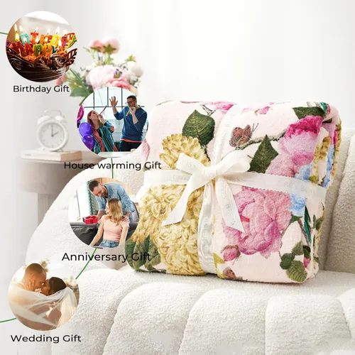 Miniatura 7 de Manta de gato atigrado naranja, manta de playa retro con diseño de conchas marinas para dormitorio, sala de estar, decoración de sofá, manta