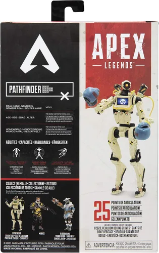Miniatura 9 de Electronic Arts Apex Legends Pathfinder Figura de acción con prueba de choque de piel rara de 6 pulgadas figura de acción coleccionable