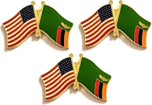 Miniatura 35 de 3 Pines de solapa con banderas de Estados Unidos y países internacionales, paquete de 3 pines dobles con diseño de banderas de Estados Unidos