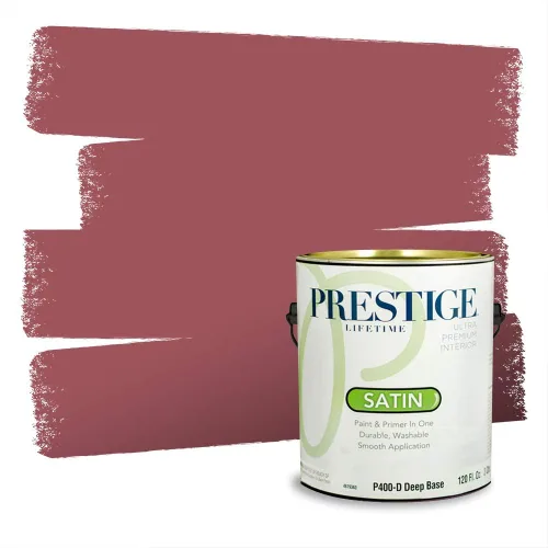 Miniatura 6 de Prestige Paints Pintura exterior e imprimación en uno, 1 galón, plano, coincidencia comparable de Valspar* Amber Rose*