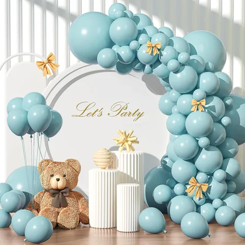 Miniatura 25 de Kit de arco de globos rojo brillante de 135 piezas de diferentes tamaños de 18, 12, 10 y 5 pulgadas, decoraciones de fiesta de color rojo para baby