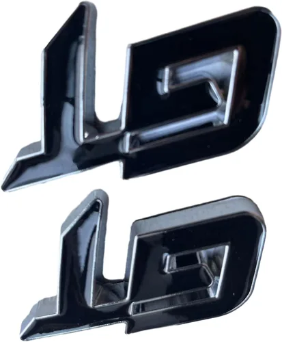 Miniatura 3 de 2 calcomanías de metal para emblema de automóvil GT para vehículos, camiones, guardabarros delanteros, parachoques, ventana lateral, maletero